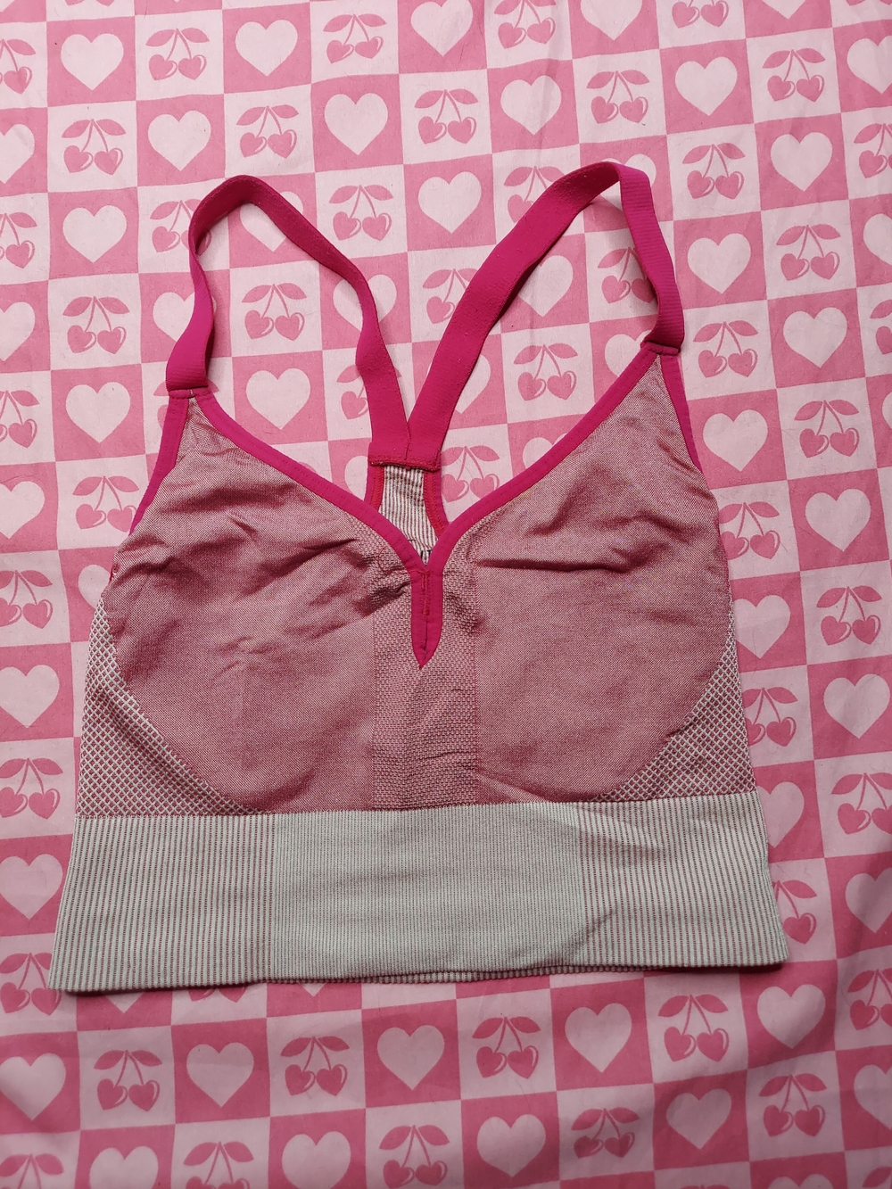 Nike Pink Seamless Sports Bralette